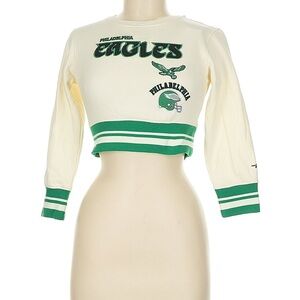 Philadelphia Eagles Kids Sweatshirt - Cream & Kelly Green